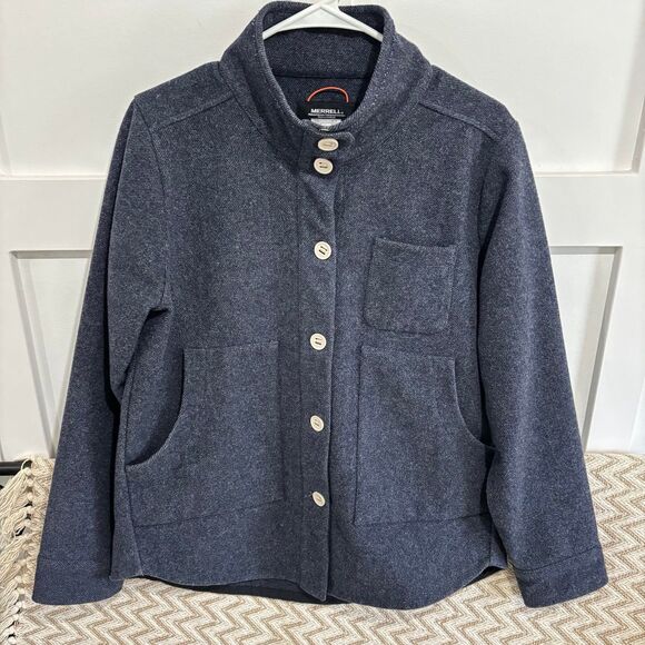 Merrell Wool Blend Button Front Barn Chore Jacket - Picture 1 of 6
